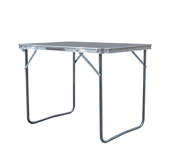 Aga Skládací kempingový stolek 80x60x70 cm Šedý