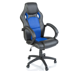 Tresko Herní židle Racing Black - Blue