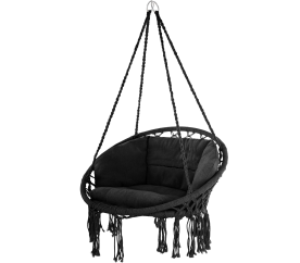 Aga Závěsné křeslo Černé 2DAZ184