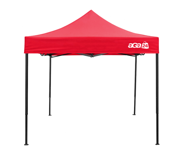 Aga Prodejní stánek bez bočnic 3×3 m Světle červený