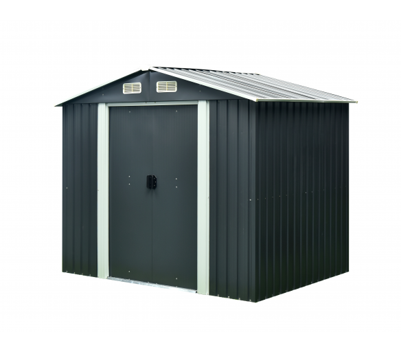 Aga Zahradní domek 236x206x174 cm Tmavě šedý