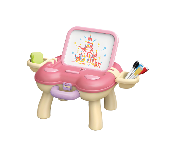 Aga4Kids Dětská tabule se stolečkem Růžová