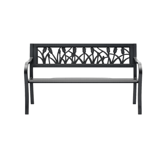 Aga Kovová zahradní lavice 125x53x77 cm