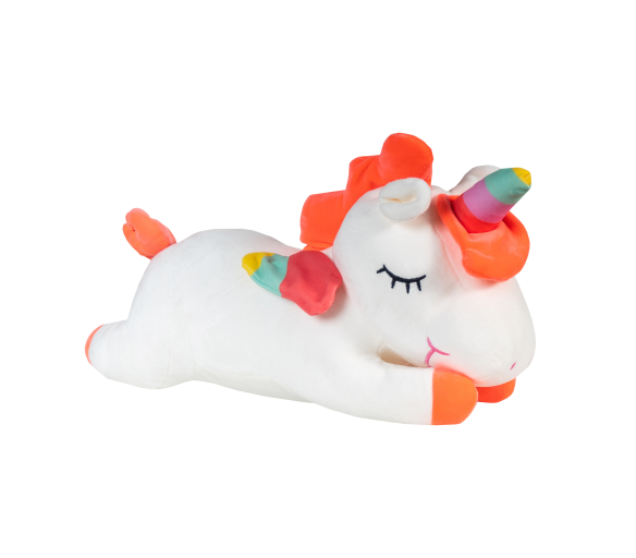 Aga4Kids Plyšový polštář Jednorožec Bílý 50 cm