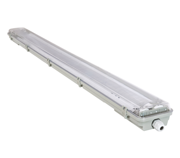 Svítidlo + 2x LED trubice mini plate - T8 - 120cm - 230V - IP65 - neutrální bílá