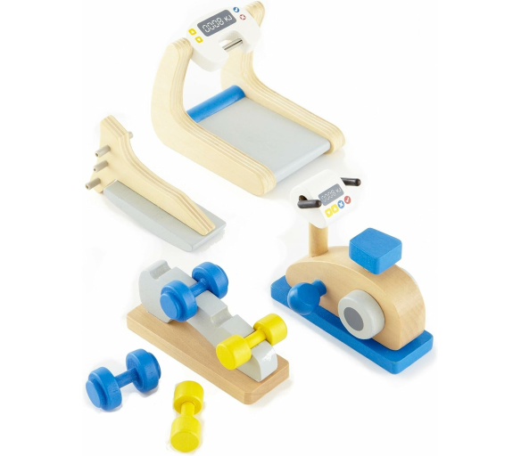 Aga4Kids Příslušenství k domečku pro panenky - posilovací stroje