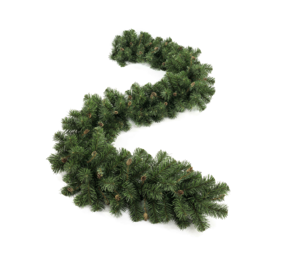 Aga Vánoční girlanda 270 cm s šiškami