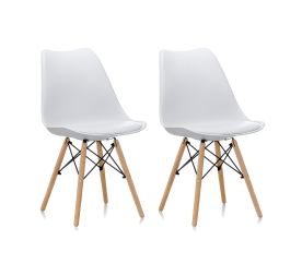 Aga 2x Jídelní židle MR2035 Bílá
