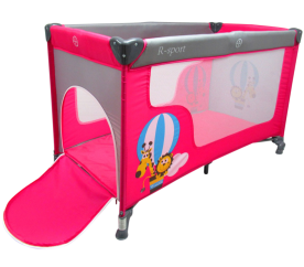 R- Sport Skládací cestovní postýlka K2 Růžová