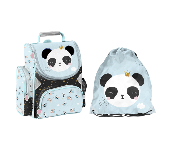 Paso Školní set aktovka + vak na záda Panda