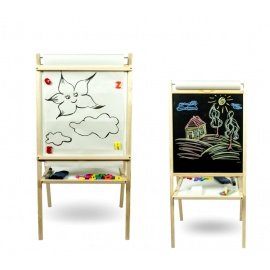 Aga4Kids Dětská tabule 4v1 MPP NATUR 95 cm
