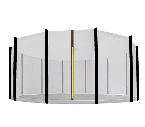 Aga Ochranná síť 500 cm na 12 tyčí Černá síť / Černá