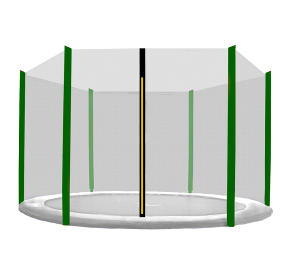 OUTLET Aga Ochranná síť 400 cm na 6 tyčí Black net / Dark Green