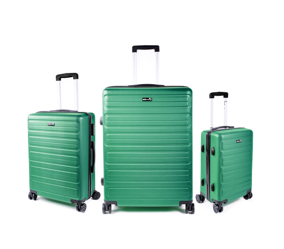 Aga Travel Sada cestovních kufrů Světle zelená 2CZ019