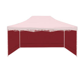 Aga Bočnice k prodejnímu stánku 3x4,5m vÍNOVÁ