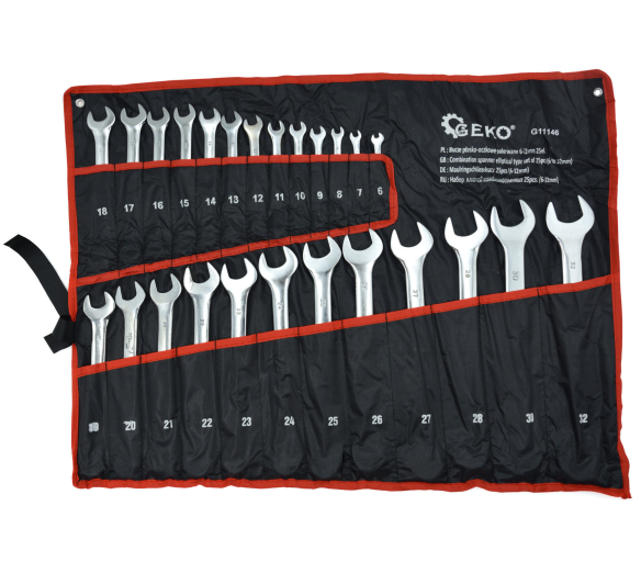 Geko Sada očkoplochých klíčů 25ks 6-32mm