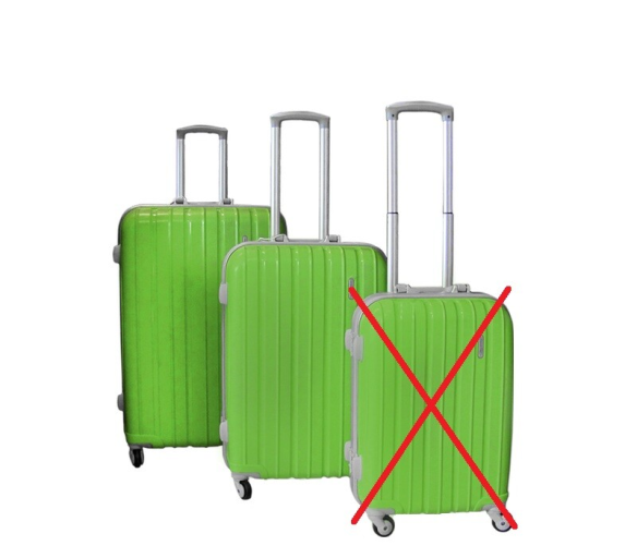 Linder Exclusiv Sada cestovních kufrů, vel. M,L Green 2CZ035 - II. JAKOST