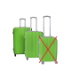 Linder Exclusiv Sada cestovních kufrů, vel. M,L Green 2CZ035 - II. JAKOST