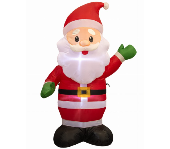 Nafukovací Santa Claus s LED osvětlením - 125 cm