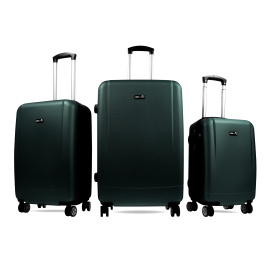 Aga Travel Sada cestovních kufrů MR4656 Tmavě zelená