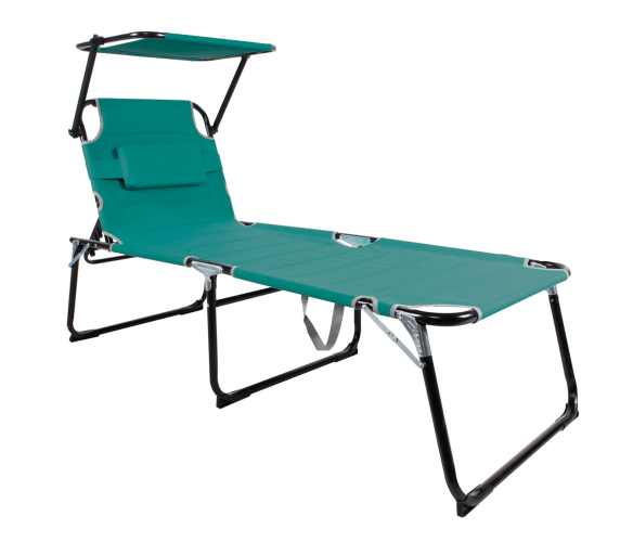 Linder Exclusiv Zahradní lehátko XXL se stříškou Aqua DAZ852