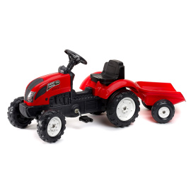 Falk Šlapací traktor GARDEN MASTER Red 2058J s vlečkou