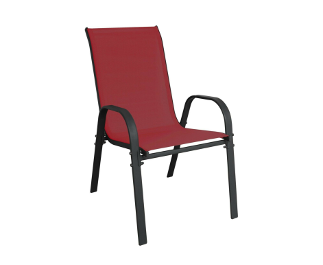 Linder Exclusiv Zahradní křeslo STAPEL MC330885 Tmavě červené