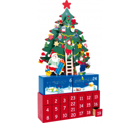 Small Foot Dřevěný adventní kalendář vánoční stromeček