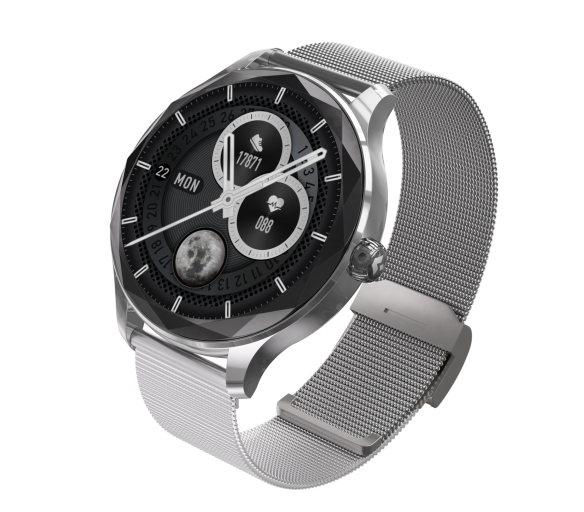 Chytré hodinky Garett Viva Silver s ocelovým řemínkem