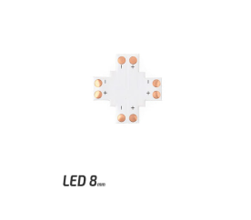 Spojka pro LED pásky - X - CN20 - 8mm - 2pin - SMD 3528, 2835, 3014