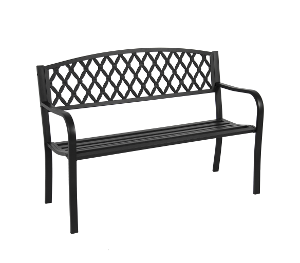 Aga Kovová zahradní lavice 127x60x87 cm 2DAZ423 - II. JAKOST