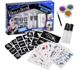 Dětské vodní omyvatelné třpytivé tetování ZA4169