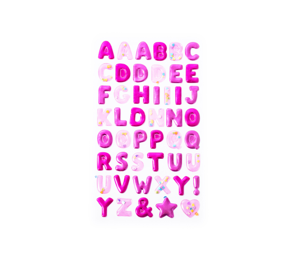 Aga4Kids Samolepící písmena DS8101RP