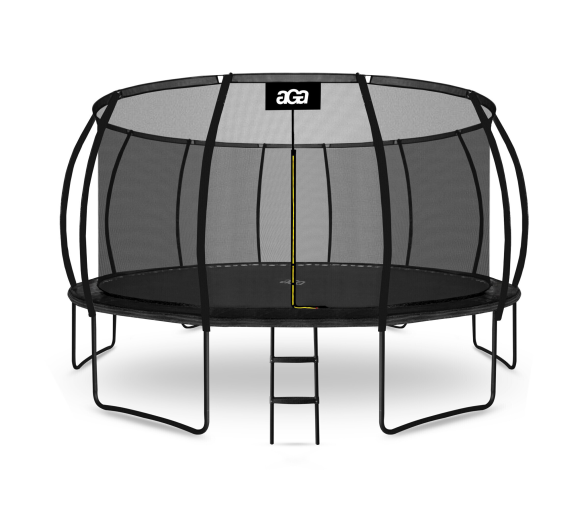 Aga SPORT EXCLUSIVE Trampolína 500 cm Černá + ochranná síť + žebřík