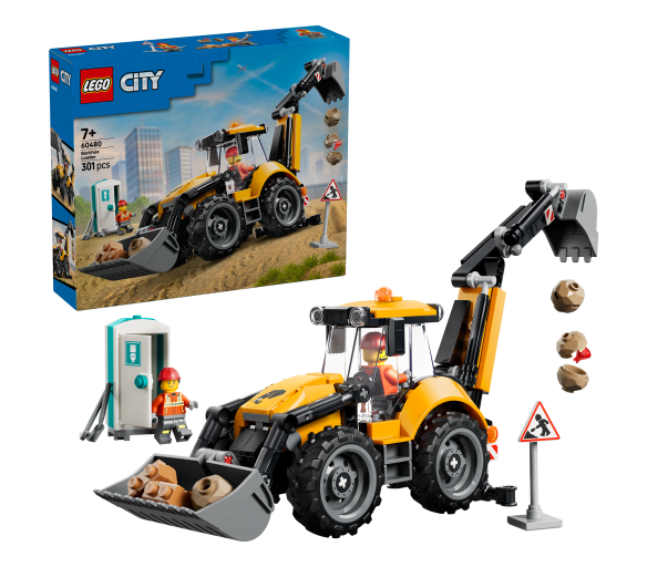 LEGO® City 60480 Žlutý nakladač s rypadlem