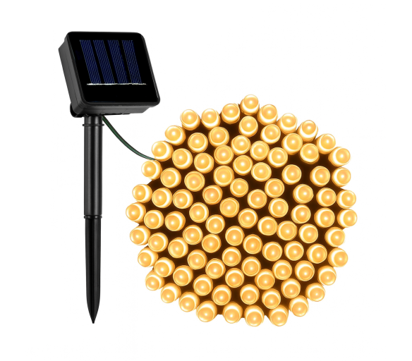 Linder Exclusiv Solární světelný řetěz 100 LED Teplá bílá