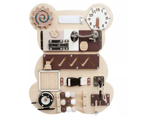 Aga4Kids Montessori dřevěná tabule Medvěd