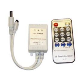 Stmívač pro LED pásky a žárovky, dálkové IR ovládání, 72W