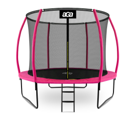 Aga SPORT EXCLUSIVE Trampolína 305 cm Růžová + ochranná síť + žebřík