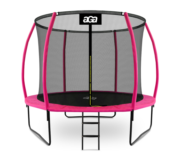 Aga SPORT EXCLUSIVE Trampolína 305 cm Růžová + ochranná síť + žebřík