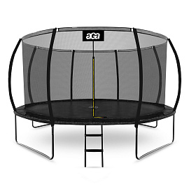 Aga SPORT EXCLUSIVE Trampolína 366 cm Černá + ochranná síť + žebřík