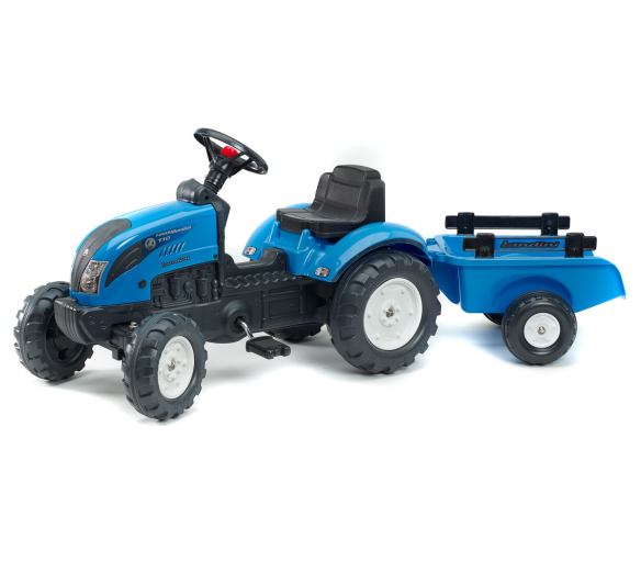 Falk Šlapací traktor LANDINI POWERMONDIAL 110 2050C + vlečka
