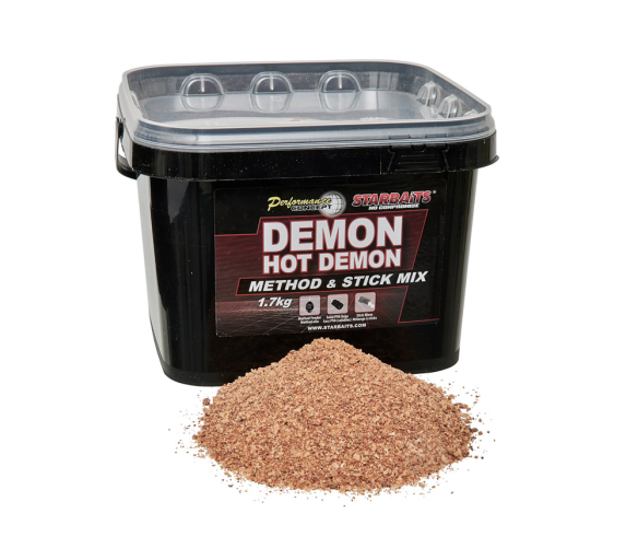Starbaits Krmítková směs Method & Stick Mix Hot Demon 1,7kg