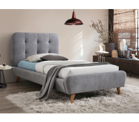 Postel Tiffany 90x200 cm Šedá