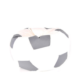 Aga Sedací pytel BALL XXXL Šedá - Bílá