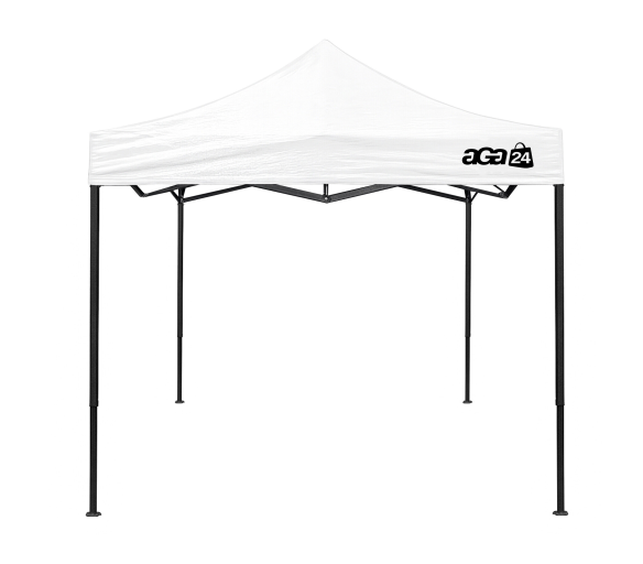 Aga Prodejní stánek bez bočnic 3×3 m Bílý