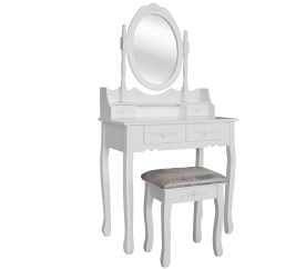 Aga Toaletní stolek se zrcadlem + taburetem PHO3992M