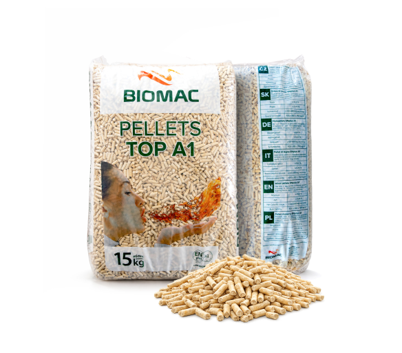 Dřevěné pelety TOP ENplus A1 15 kg