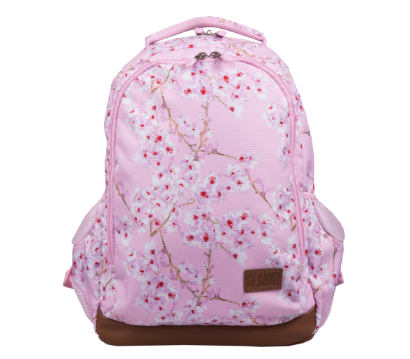 St.RIGHT Školní batoh dvoukomorový Flowers