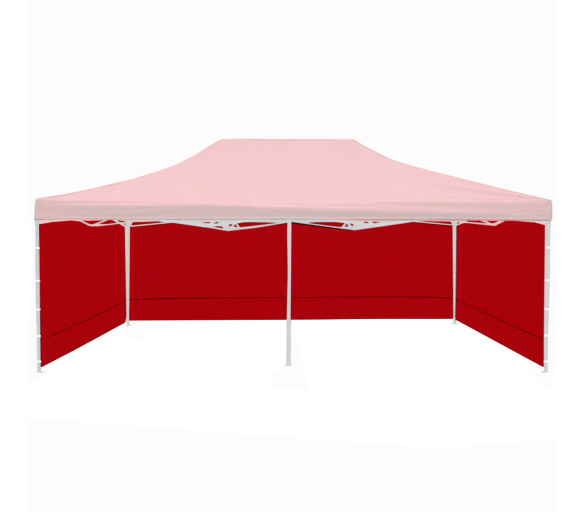 Aga Bočnice k prodejnímu stánku 3x6m Červená